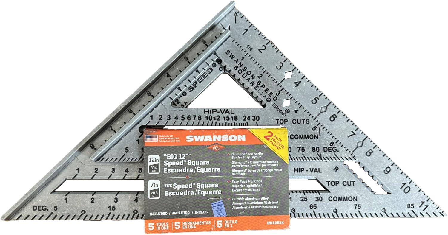 Kit de esquadros Swanson Tool Co. SW1201K