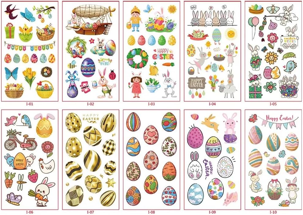 Easter Party Favor Bundle, Bulk Decorations, Games, Treat Bags, Stickers, Pens & Candy Assortment