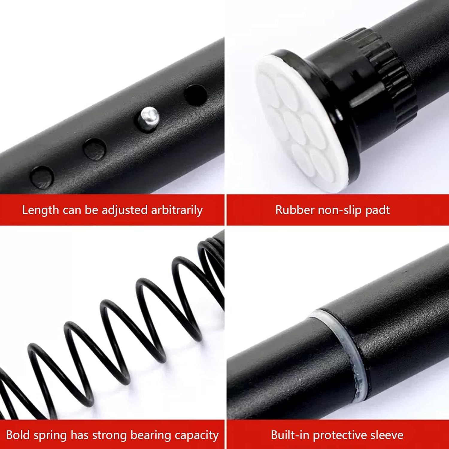 Floor to Ceiling Clothing Rack,2 Tier Adjustable Heavy Duty Garment Rack,Free Standing Open Shelves Garment Rack with Adjustable Feet for Laundry Room,Bedroom,Boutique