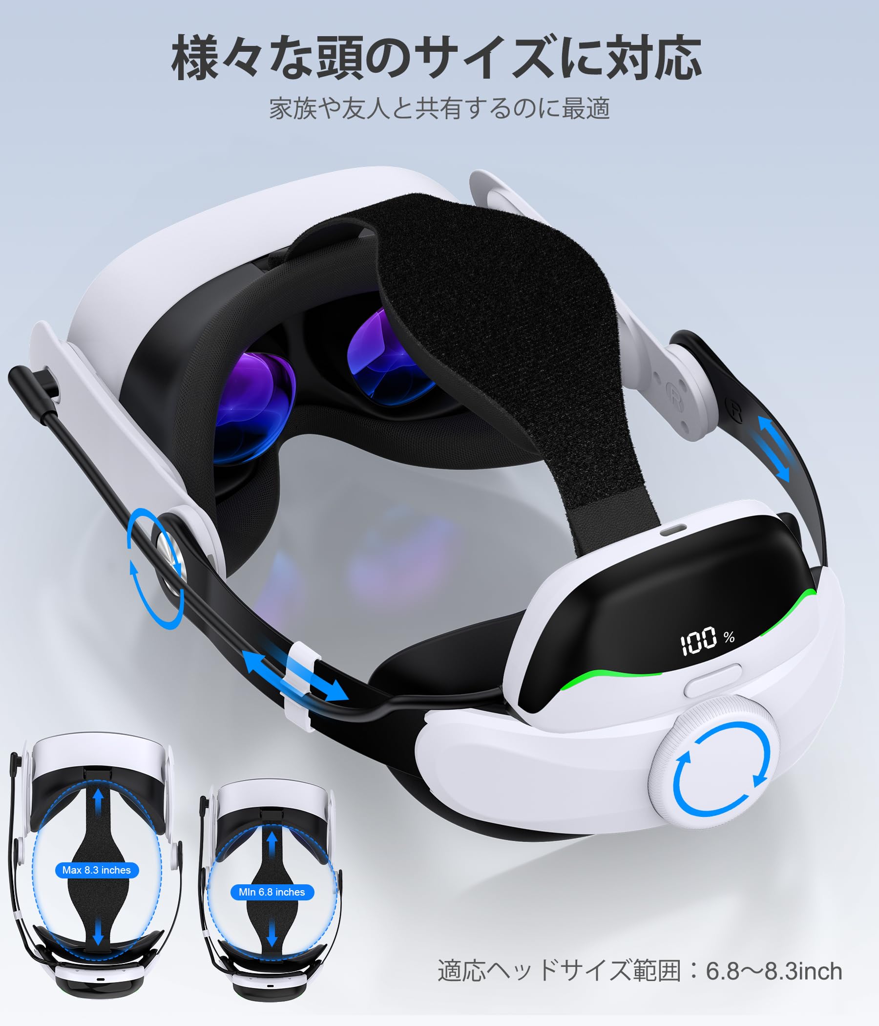 Amazon.co.jp: Elekasumi Meta Quest 3/Quest 3S/Quest 2用バッテリー