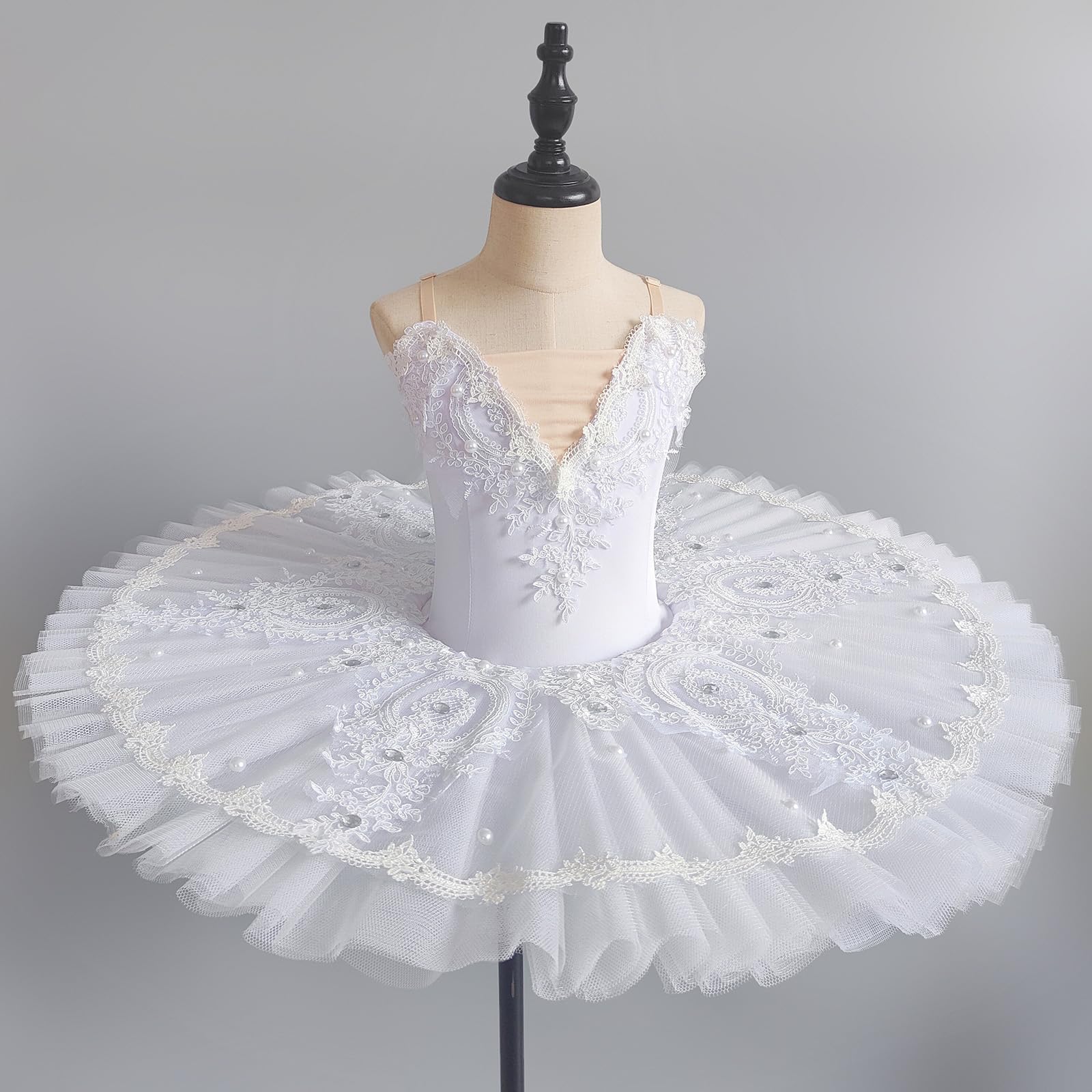 Mädchen Professionelles Ballerina-Ballett-Tutu-Kleid Klassisches Pancake-Tutu Für Kinder Tanzkleidung Für Proben