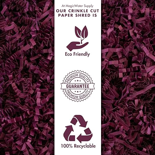 Miniatura 88 de MagicWater Supply - 1 libra - Naranja - Relleno de papel de corte arrugado ideal para envolver regalos, relleno de cestas, cumpleaños, bodas