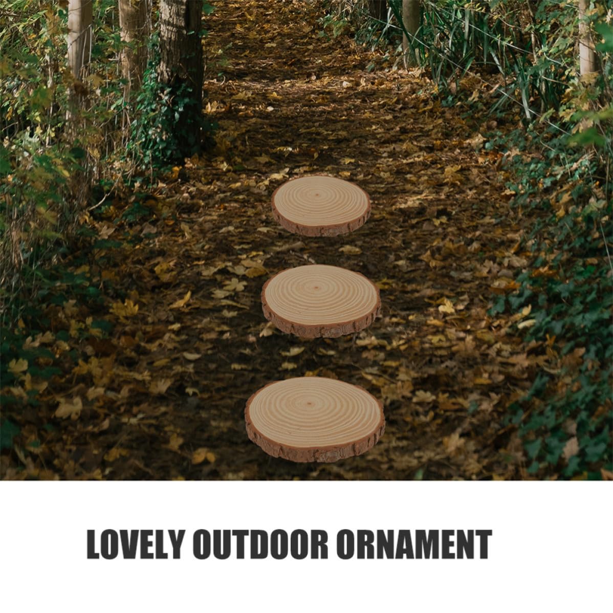 YARNOW 2 Stück Gartentrittsteine in Beige mit Filigraner Oberfläche und Spezieller Textur Tragbar als Dekorative Gartendeko für Außenbereich