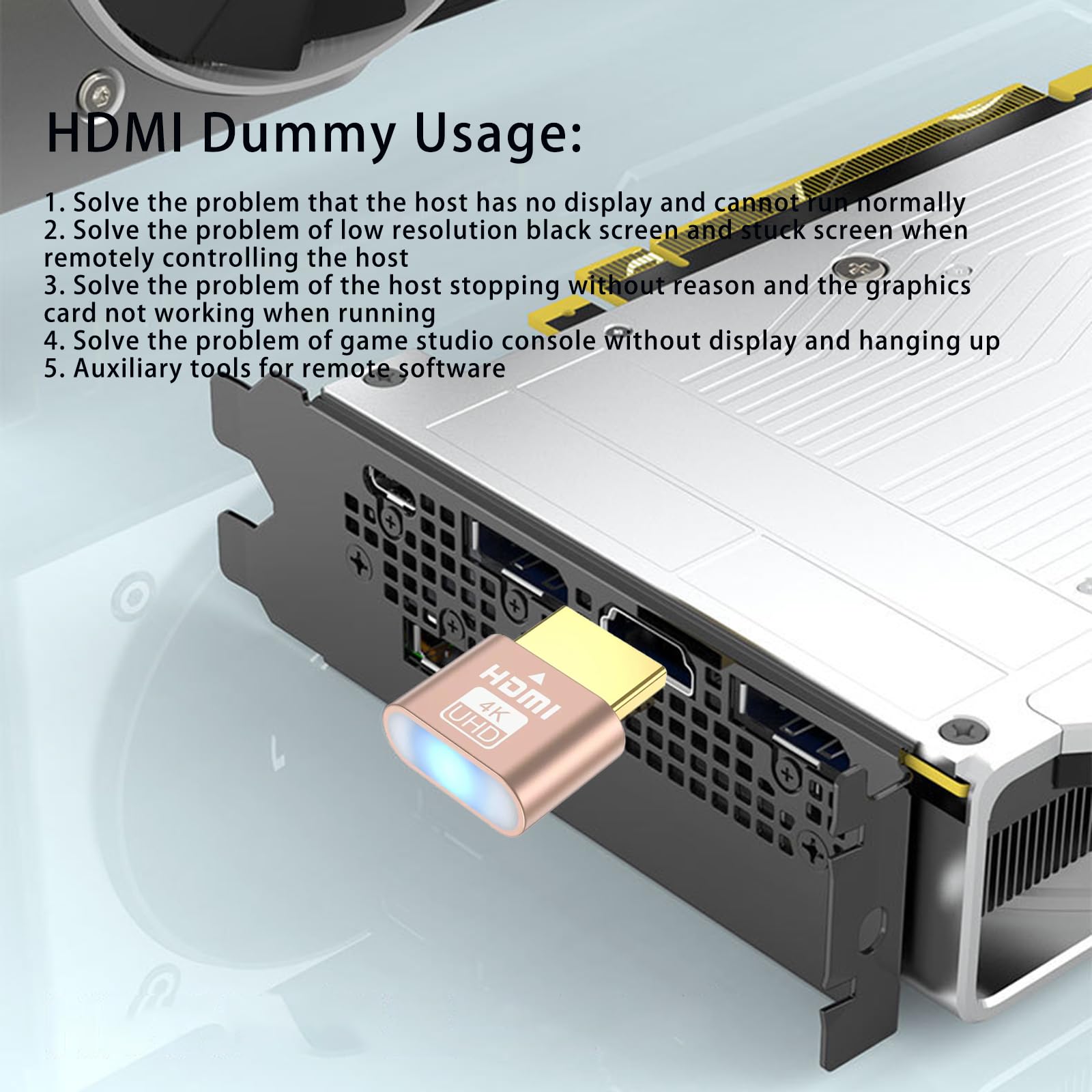 Amazon.co.jp: WLGQ HDMI 4K 仮想ディスプレイアナログ負荷, ビットコイン鉱山機用グラフィックス演算効率向上 2個入 :  スポーツ＆アウトドア