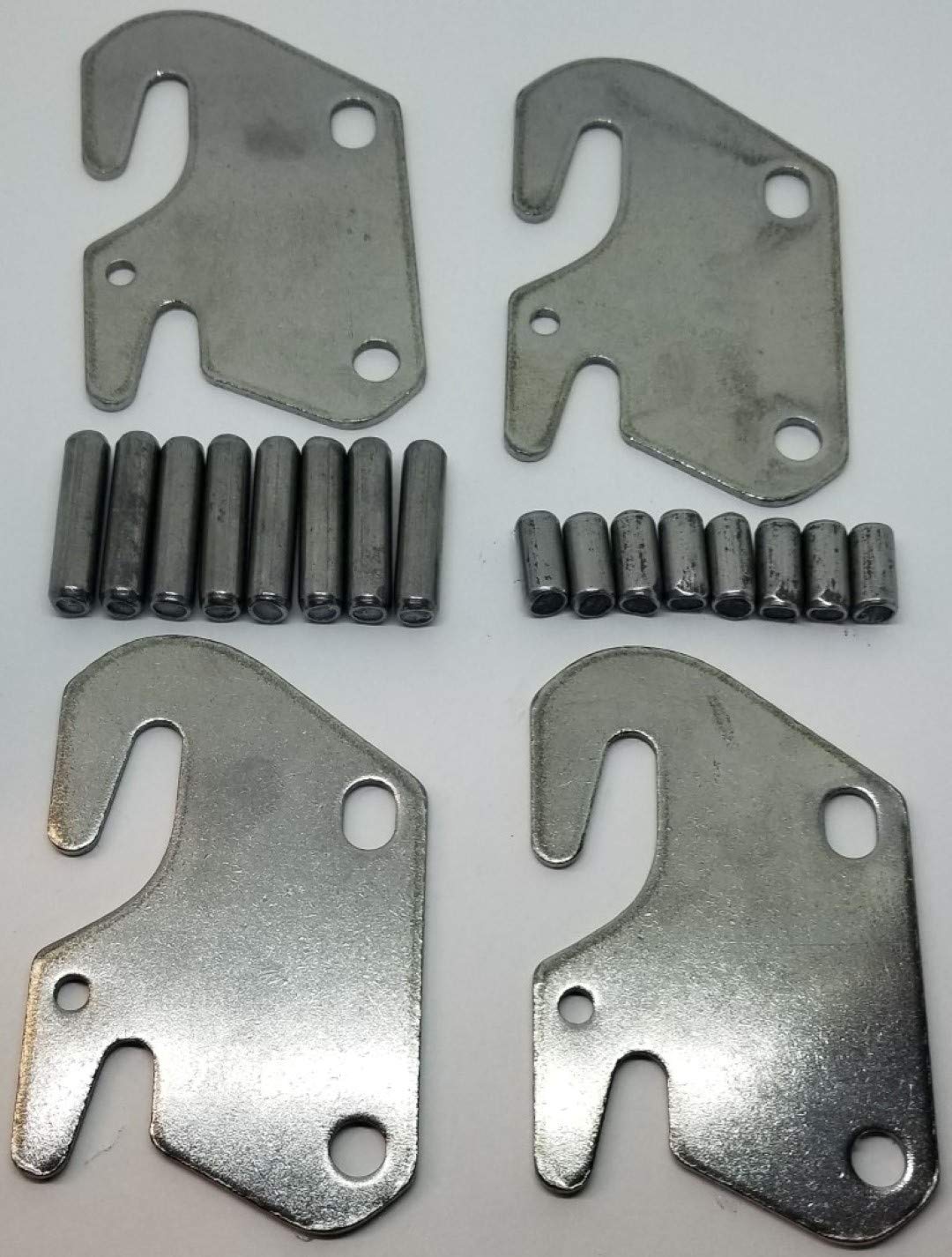 Steel Bedfast Kit 4 Steel Bed Rail Fasteners Pins hook frame stamping hanger