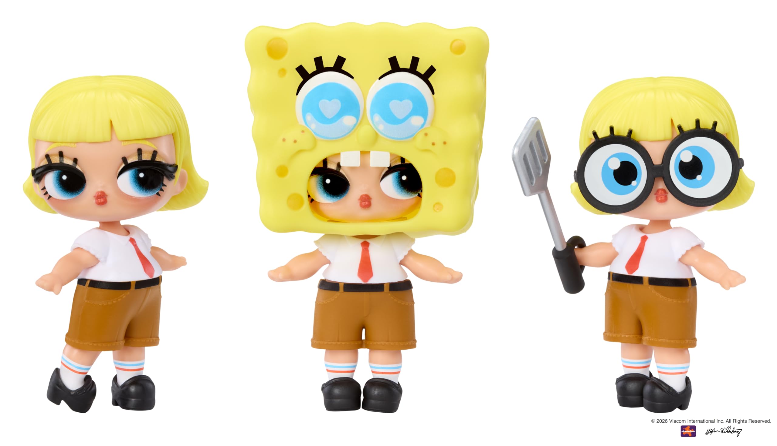L.O.L. Surprise! Loves SpongeBob Kanciastoporty – lalki kolekcjonerskie, 6 stylów