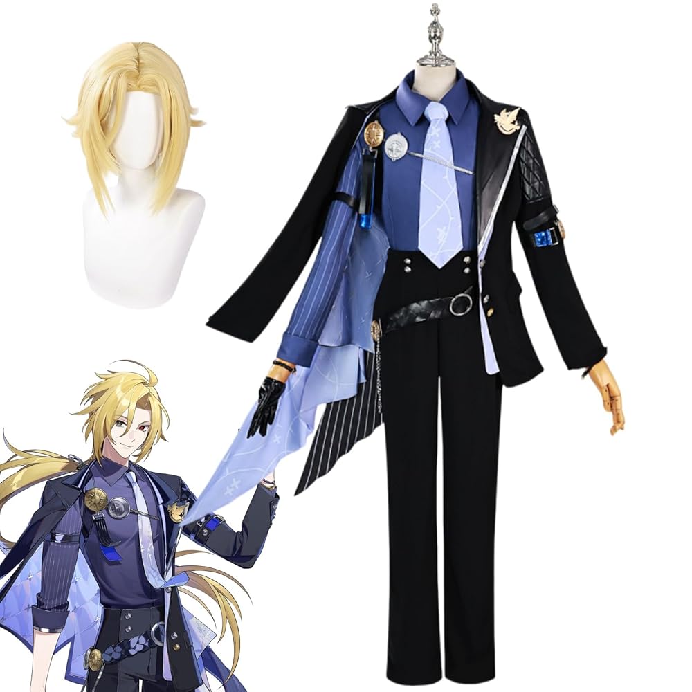 雪霜坊　ゼンレスゾーンゼロ　ヒューゴ　コスプレ衣装　XL ウィッグ付き 雪霜坊 ゼンレスゾーンゼロ ヒューゴ コスプレ衣装 XL ウィッグ