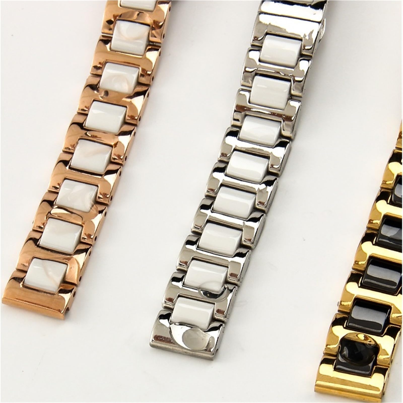 Correa de reloj repuesto cerámica liberación rápida, cómoda, duradera, transpirable, adecuada tanto for hombres como for mujeres