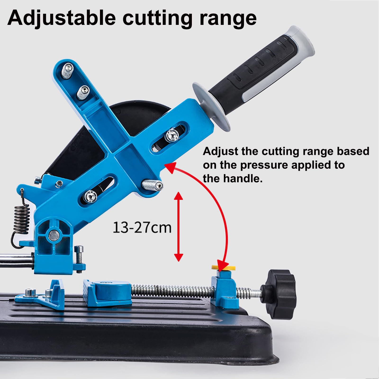 Supporto per smerigliatrice angolare, Supporto per smerigliatrice angolare con Design Push-Pull a Doppio Binario e Base Stabile, Adatto per smerigliatrici angolari da 100-125 mm