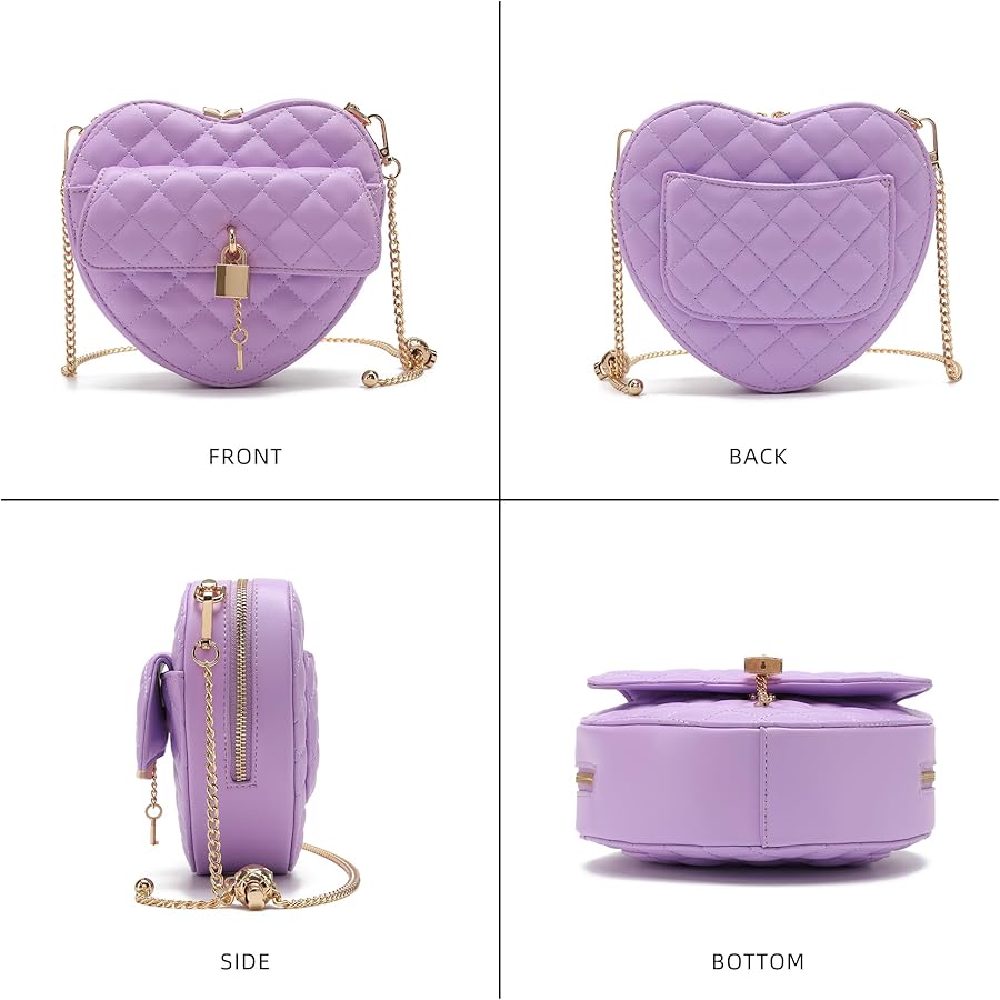 Amazon.com: lola mae Heart Shape Satchel Crossbody Purse for Amazon.com: lola mae Heart Shape Satchel Crossbody Purse for