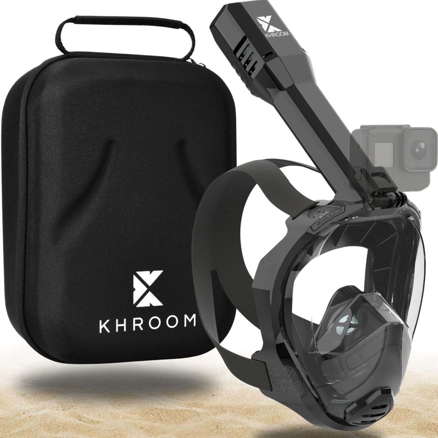 Khroom Schnorchelmaske Erwachsene Vollmaske | Unsere Beste CO2 sichere Tauchermaske Seaview Pro zum Schnorcheln | Tauchmaske Vollgesichtsmaske | Fullface Tauchermaske