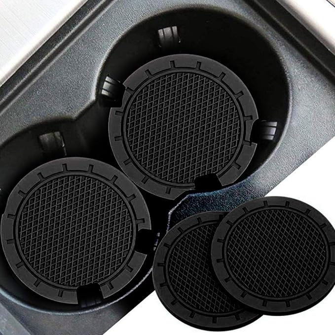 Xzenuo Auto Getränkehalter Untersetzer Aus Silikon – Universal Becherhalter Mit Anti-Rutsch & Ausgussleiste
