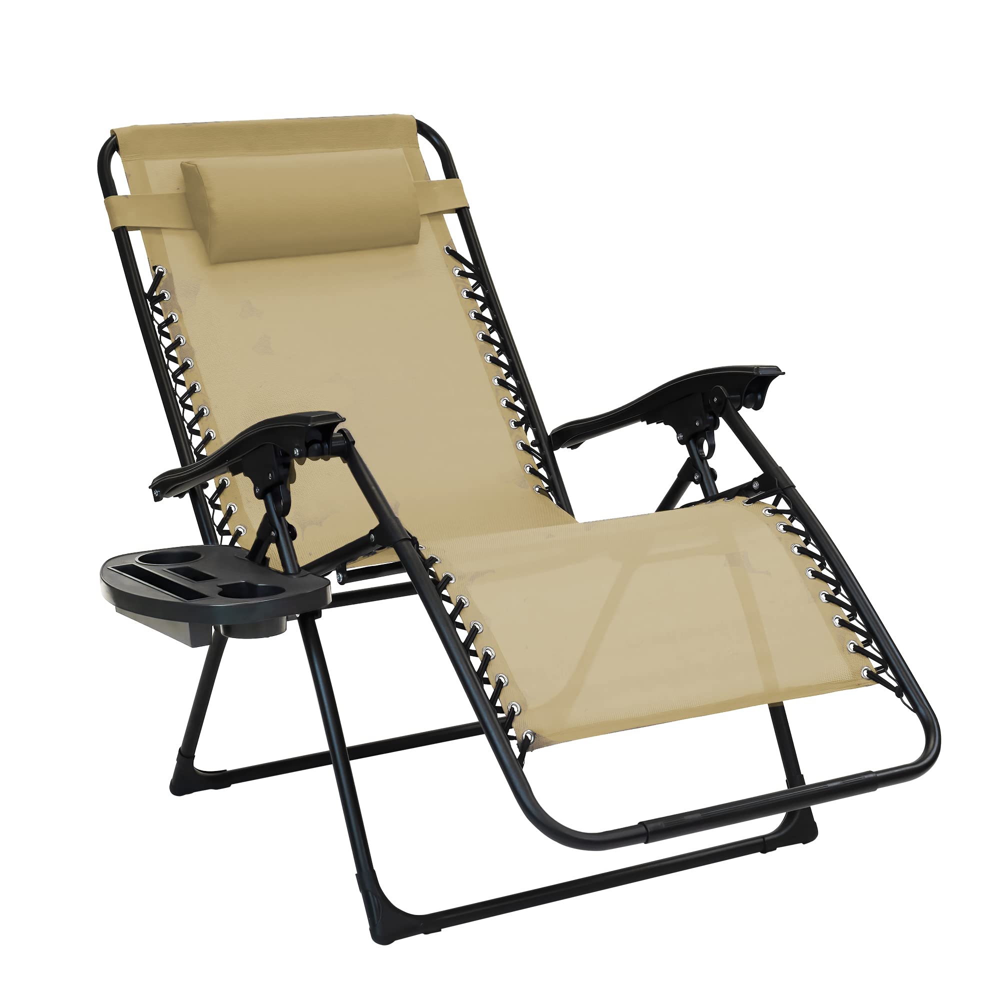 Patio Premier 213076OVR1P Oversized Zero Gravity Chair, Taupe
