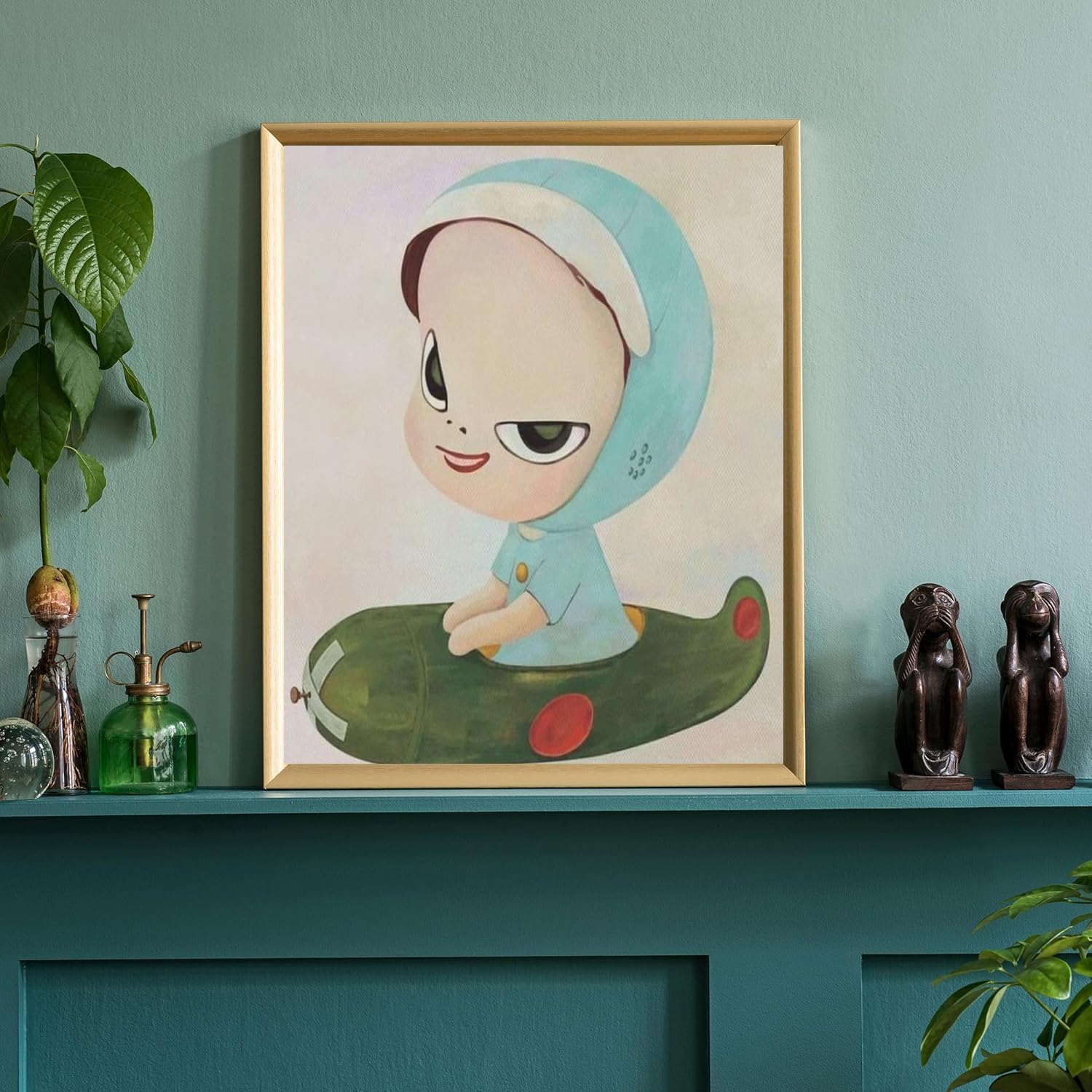 Famous 《Big Head Doll》Wall Art Yoshitomo Nara Poster Modern