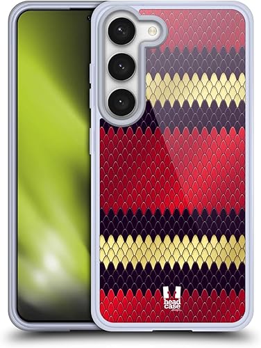 Miniatura 10 de Head Case Designs Burmese Python Snake Pattern Gel Case [Military Grade Protection] Compatible with Samsung Galaxy S23 5G and Compatible with