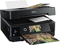 Vista 7 de Epson Expression Premium XP-7100 Impresora fotográfica inalámbrica a color con ADF, escáner y copiadora, color negro, pequeña