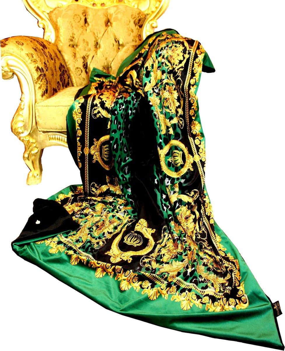 Manta de lujo Harald Glööckler con piedras brillantes Casa Padrino de diseño exclusivo