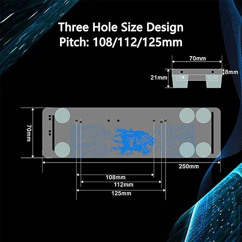 Miniatura 3 de HLT PCI- E 3.0 16X tarjeta gráfica vertical Kickstand/base con luz LED RGB para DIY ATX caso