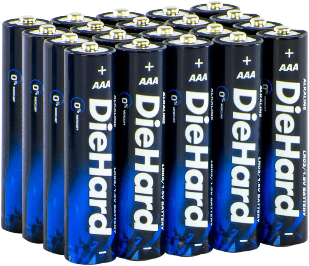 DieHard 20 AAA Batteries, 20-Pack, Black (41-1177)