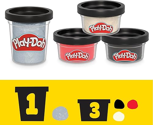 Miniatura 12 de Play-Doh Star Wars The Mandalorian Launching Speeder Playset, Bendy Grogu y figuras de acción Mando de 4 pulgadas, juguetes de imaginación para