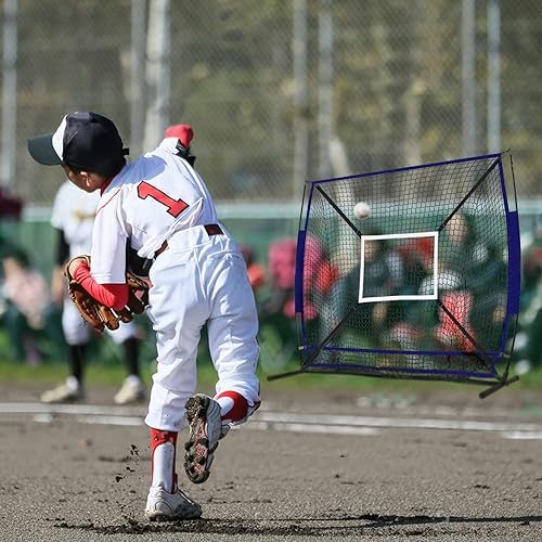 Miniatura 4 de Strike Zone Target Béisbol Softbol 2 unids Pitching Target Net Practica Precisión Entrenamiento Lanzamiento para Golpear Bateo Atrapar