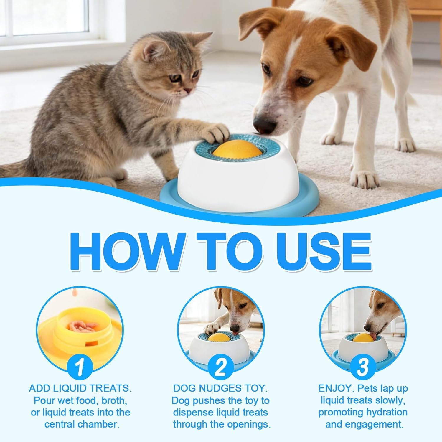 2026 New Dog Lick Ball,Licking A Bal l Add More Fun Bowl, Dog Lick Ba ll Bowl,Licking A Ball for Dogs,Slow Down Eating Speed and Add More Fun for Your Dog and Cats. - 4