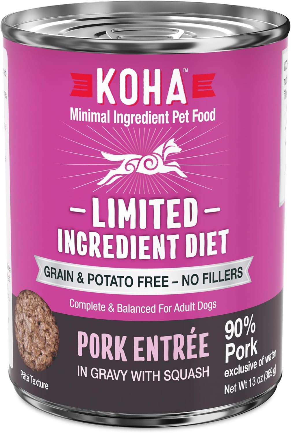 KOHA Limited Ingredient Diet Pork Entrée for Dogs Sensitive Stomach