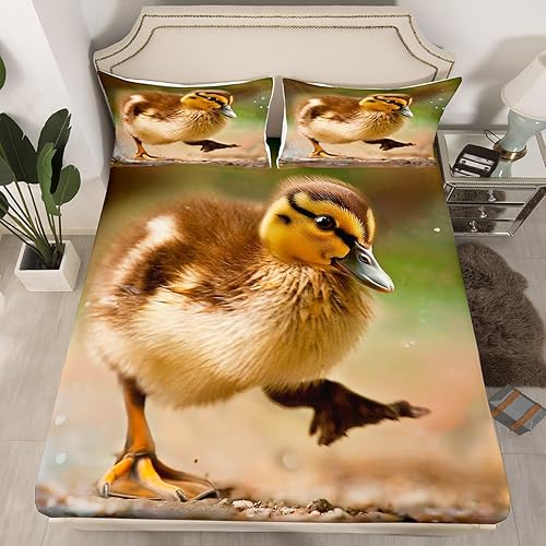 Miniatura 9 de Castle Fairy Juego de sábanas bajeras de elefante 3D, tamaño Queen, juego de ropa de cama familiar de elefantes, animales africanos, funda de cama