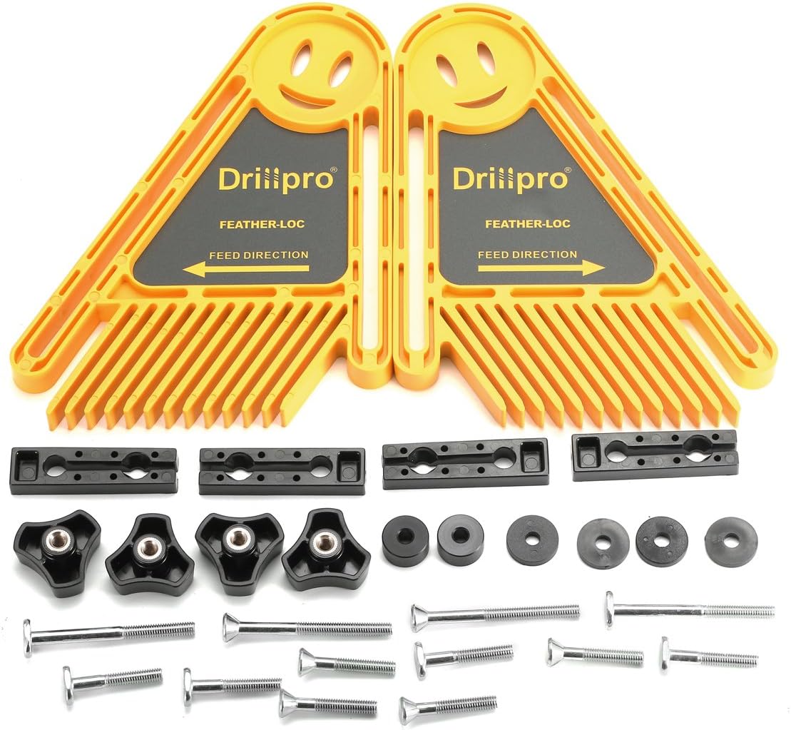 Multi-purpose Double Feather Board for Router Table Saws Miter Gauge Slot