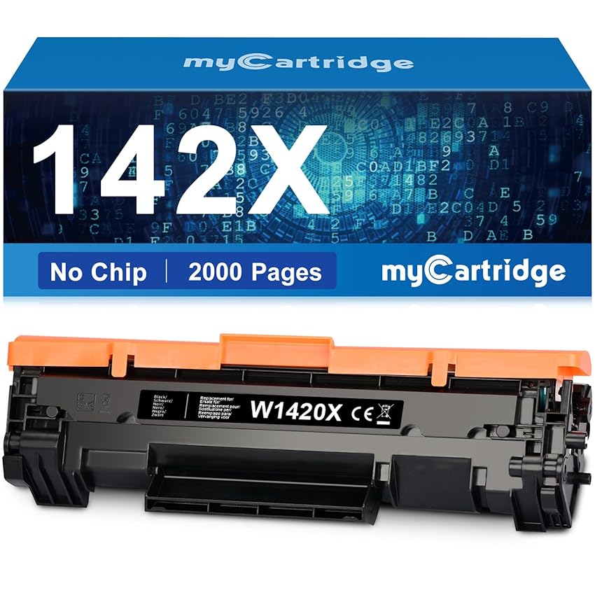 MYCARTRIDGE 142X Toner Compatibili per 142A Toner Sostituzione per HP LaserJet M140W per HP Laserjet M110W per M140WE M110WE M139WE M139W per W1420X W1420A (Nessun chip,1 Nero)