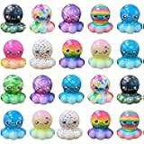 24 Pack Octopus Slow Squishy Toys Soft Stress Relief Fidgets Toys for Kids Boys Girls Party Favors Novelty Prizes