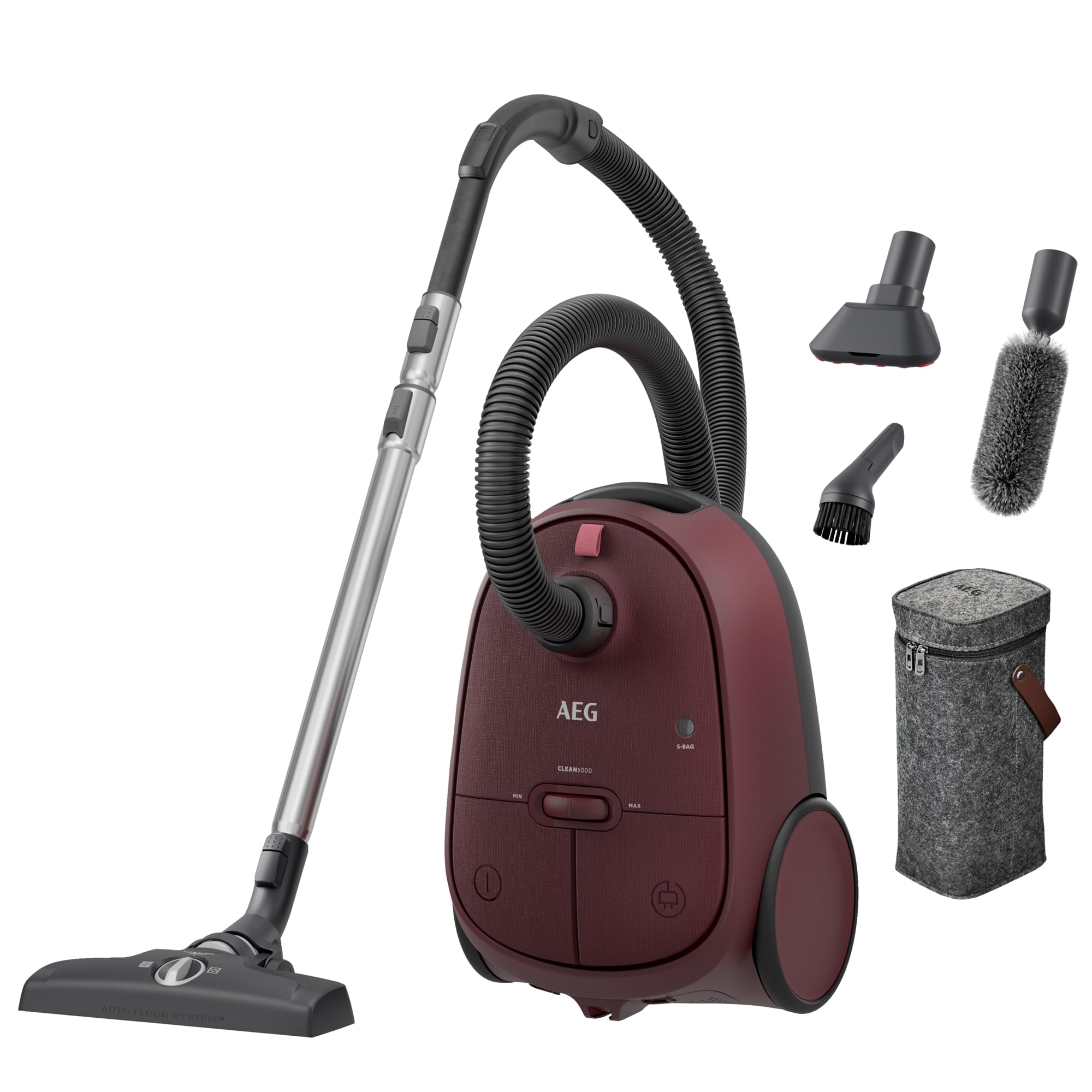 AEG CLEAN 6000 Staubsauger mit Beutel Rot