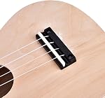 Ukulele DIY Instrument Kit, 21 Inch Basswood Ukulele Kit Make Your Own Paintable 4 String DIY Kit Instrument Accessory