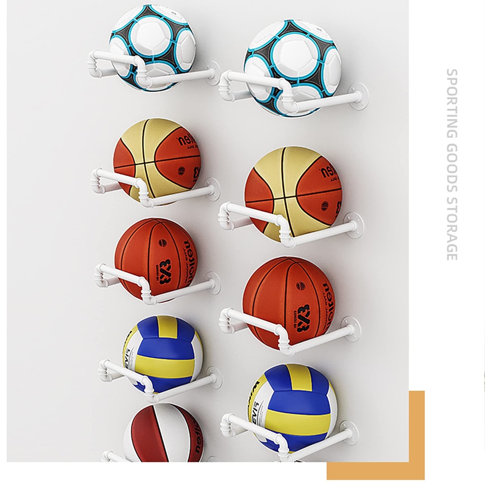 Produktbild von Ballspiel-Ikone Basketball-Fußball-Golf Und Volleyball | Premium Vektor