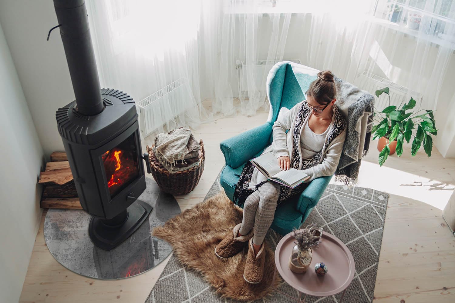 Piastra per camino e stufa ⌀70 cm di Vetro Temperato Protezione del Pavimento Resistente a Scintille Design Elegante Rotonda Resistente alle Alte Temperature - Trama di sfondo astratto