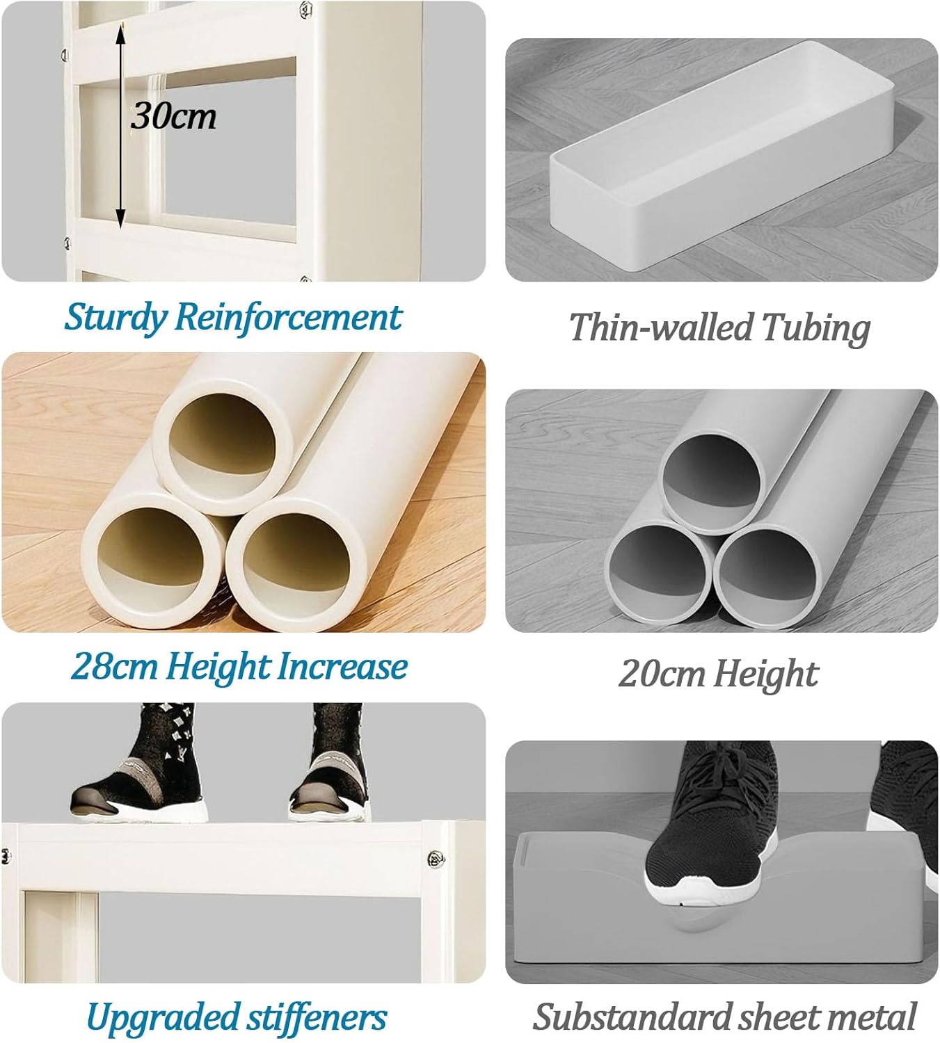 Slim Storage Cart,Rolling Spice Rack Next to Fridge Slim,Kitchen Rolling Cart,Narrow Storage Cabinet,for Kitchen,Bakers,Pantry,Dining Room,Gray,5Tier L22×W7×H52