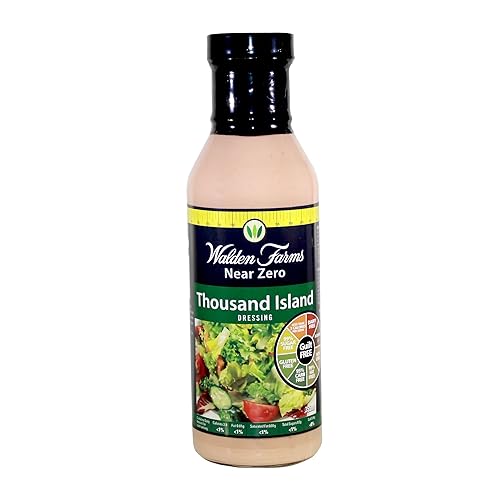 Miniatura 25 de Walden Farms Bac'n Ranch - Aderezo bajo en carbohidratos, sin calorías, sin gluten, apto para dieta cetogénica, sin azúcar, sin grasa, sin lácteos