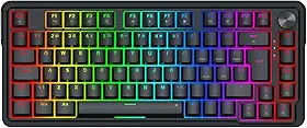 Teclado Gamer Magnético Redragon Ucal RGB Preto 75% ABNT2 8K Polling Rate K673RGB-M