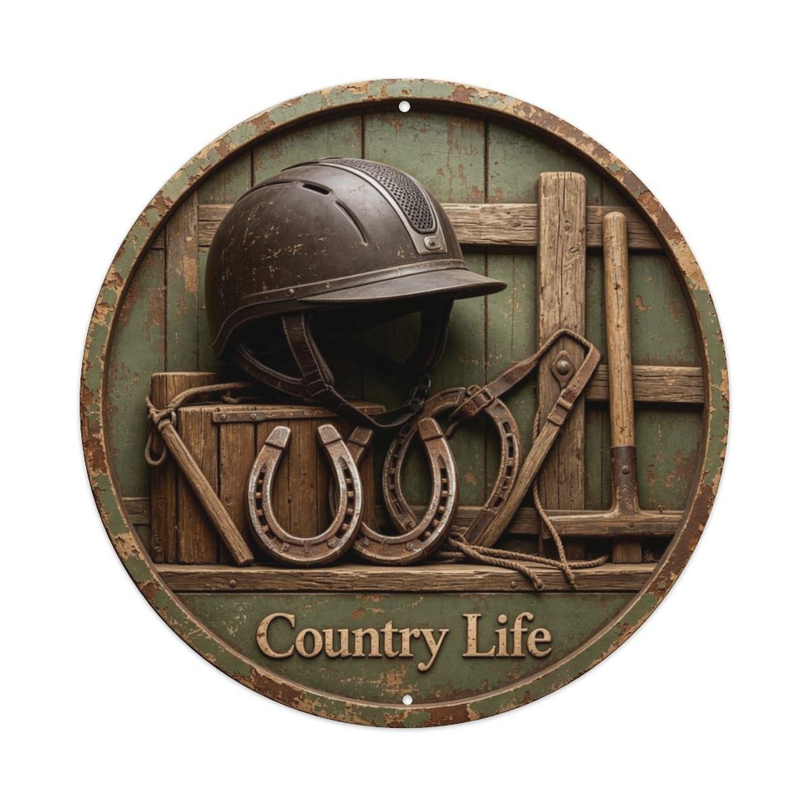 Country Life Metal Tin Sign Plaque