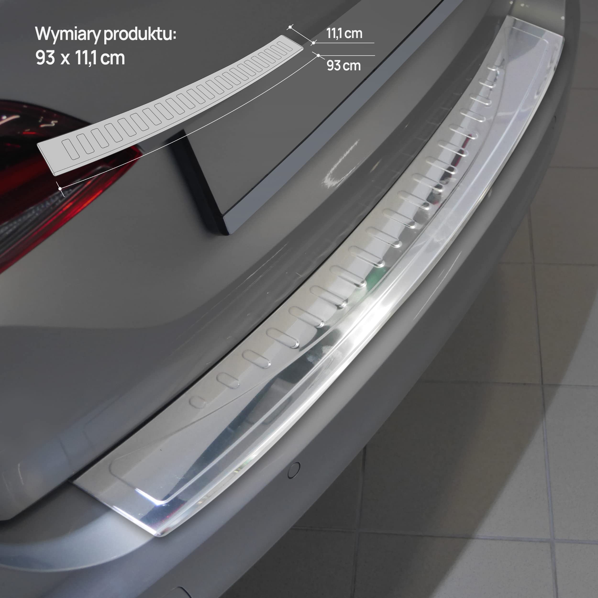 CHROMEMASTER| Listwa Ochronna Tylnego Zderzaka | Pasuje do Opel Astra 5 K Avant 2016- | Stal Nierdzewna Polerowana/Chrom; Listwa Chroni Lakier Tylnego Zderzaka przed Zarysowaniem i Uszkodzeniem