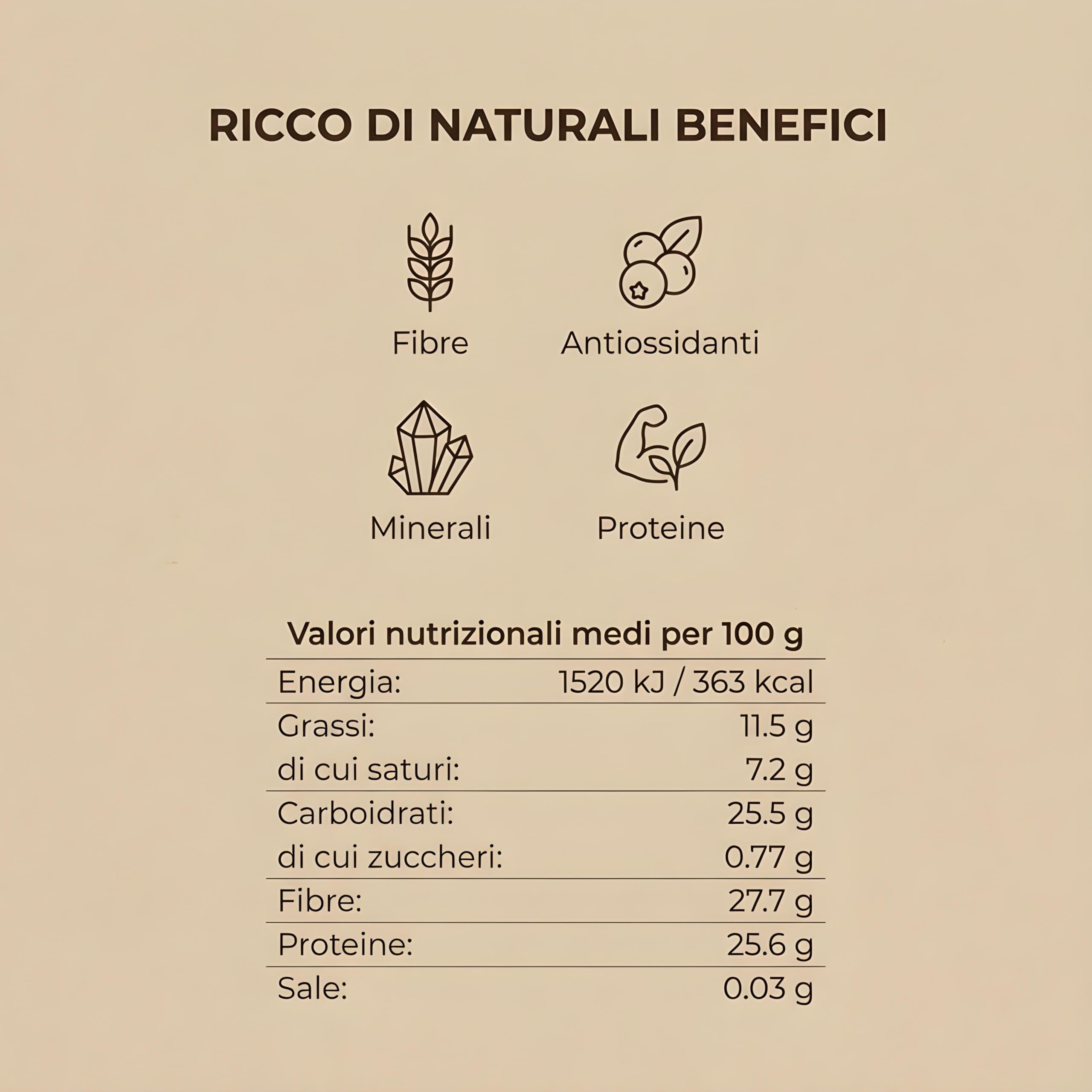 Cacao Amaro in Polvere 500g Madagascar – 100% Puro Non Alcalinizzato – Gusto Intenso e Aromatico – Ideale per Dolci, Pasticceria e Bevande – Qualità Premium