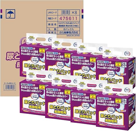 Amazon エルモア いちばん 尿とりパッド 長時間用 男女共用 24枚入 8 テープタイプ用 エルモアいちばん ドラッグストア