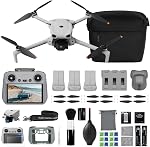 DJI Mini 3, Drones avec caméra pour adultes 4K, 38-min Temps de vol, jusqu'à 32800ft (10km) Transmission vidéo, tournage vertical vrai, GPS Retour automatique intégré, Mini Drone avec caméra pour débutants 4K HDR Vidéo, 38-Min Temps de vol, jusqu'à 32800ft (10k