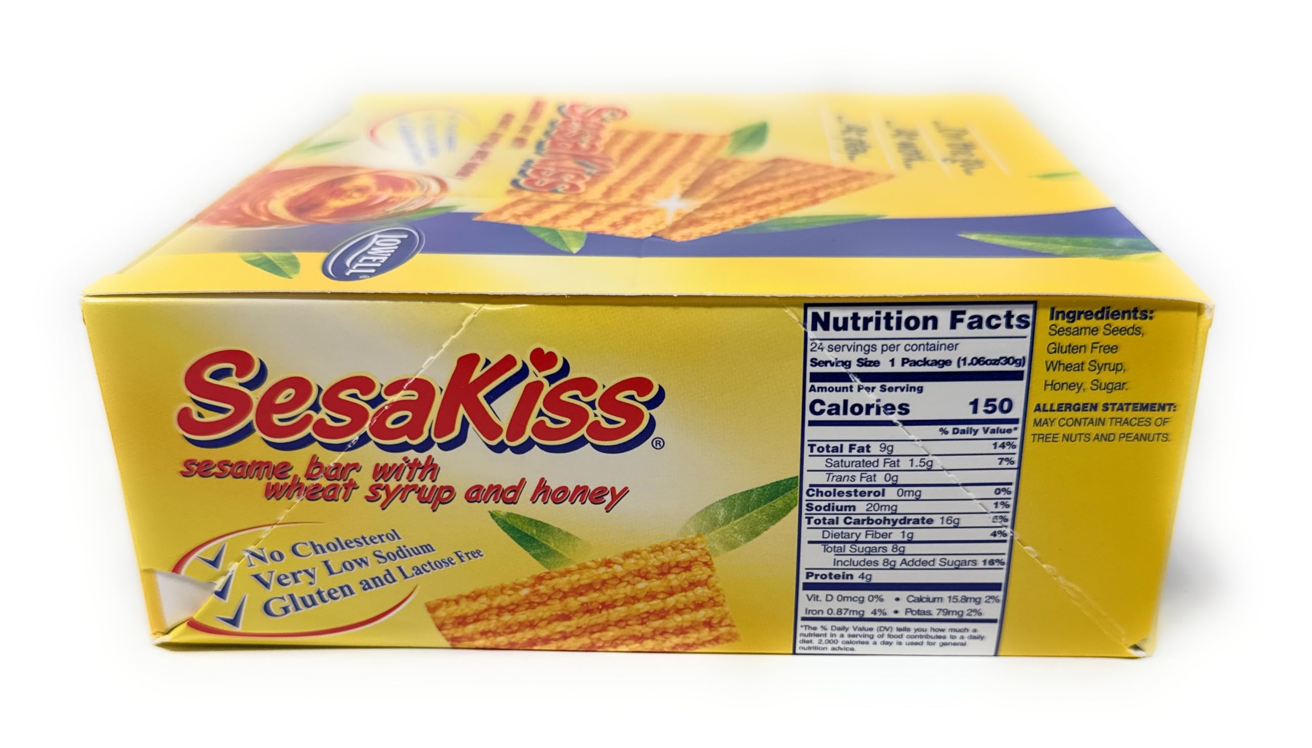 Amazon.com: Lowell SESAKISS SESAME BAR HONEY 24x30g. Product of