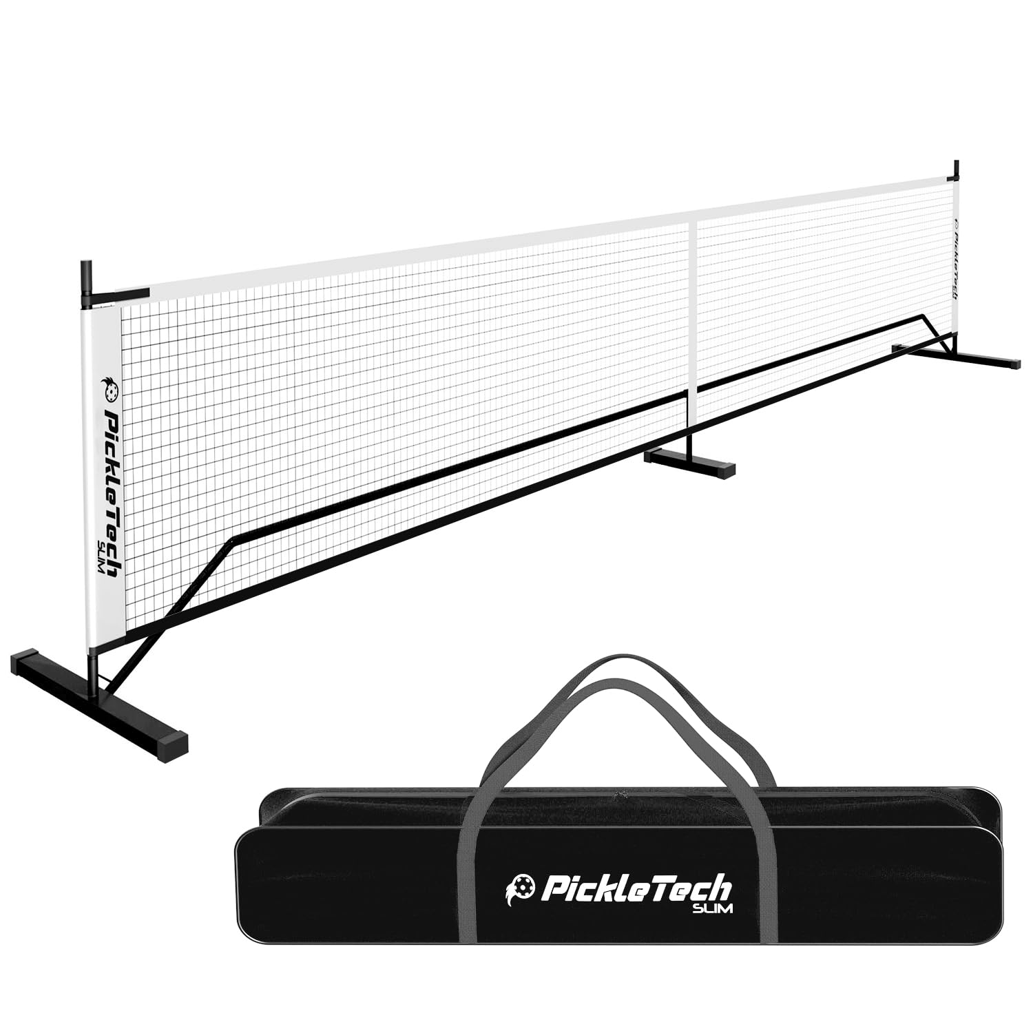4.0 Slim Version Portable Pickleball Nets Outdoor Game 22 FT Pickleball Net-USAPA Regulation Size-Pickle Ball Net System with Carrying Bag for Driveway