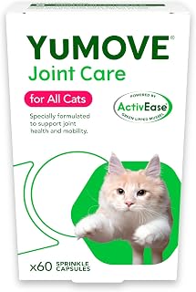 YuMOVE Cat | Joint Supplement for Cats, with Glucosamine, Chondroitin, Green Lipped Mussel, All Ages and Breeds | 60 Capsules