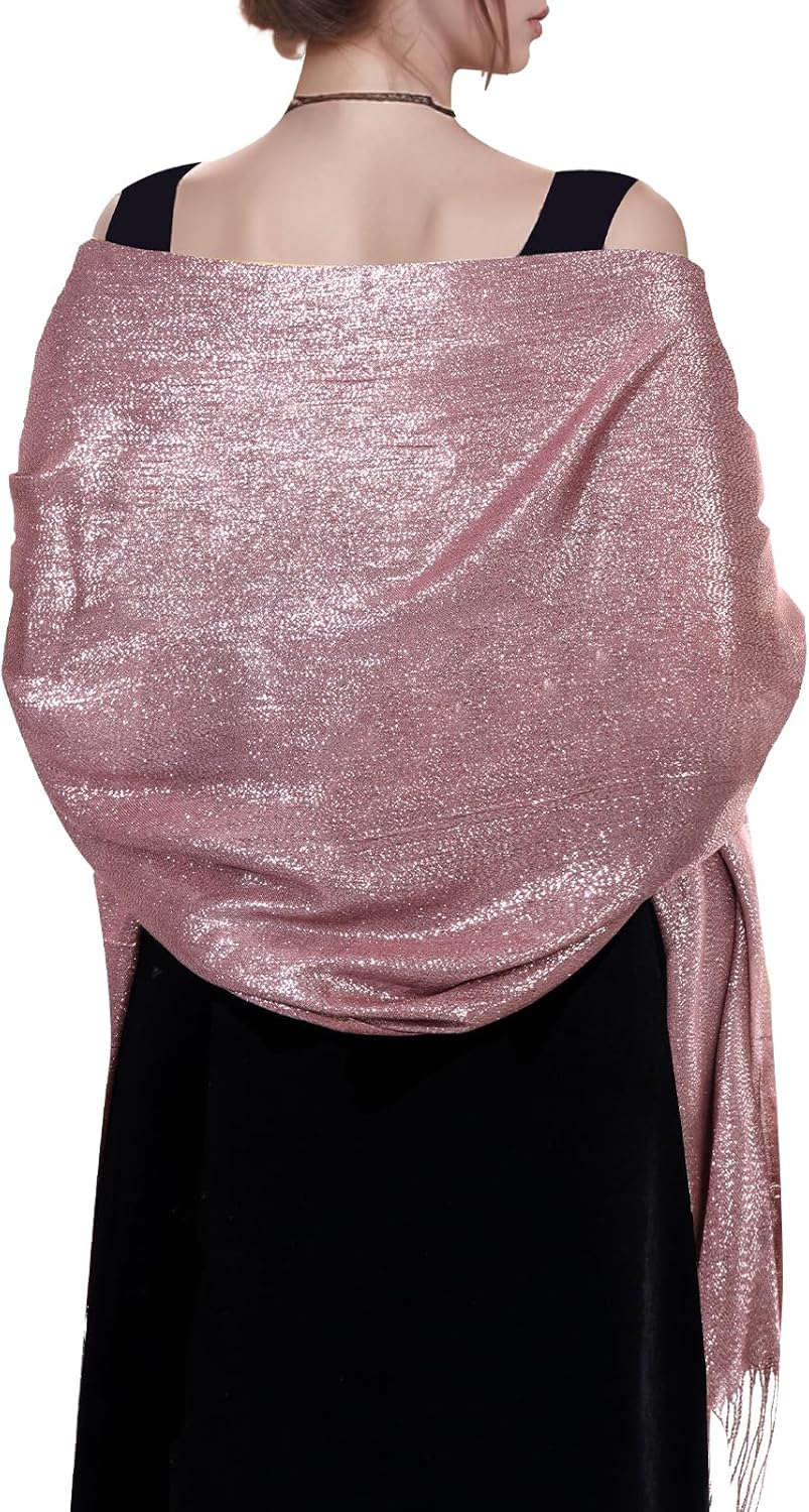 Women's Pashmina Shawls Wraps Scarf for Evening Dresses Bridal Bridesmaid Wedding Winter Large Warm Soft Silky Scarves