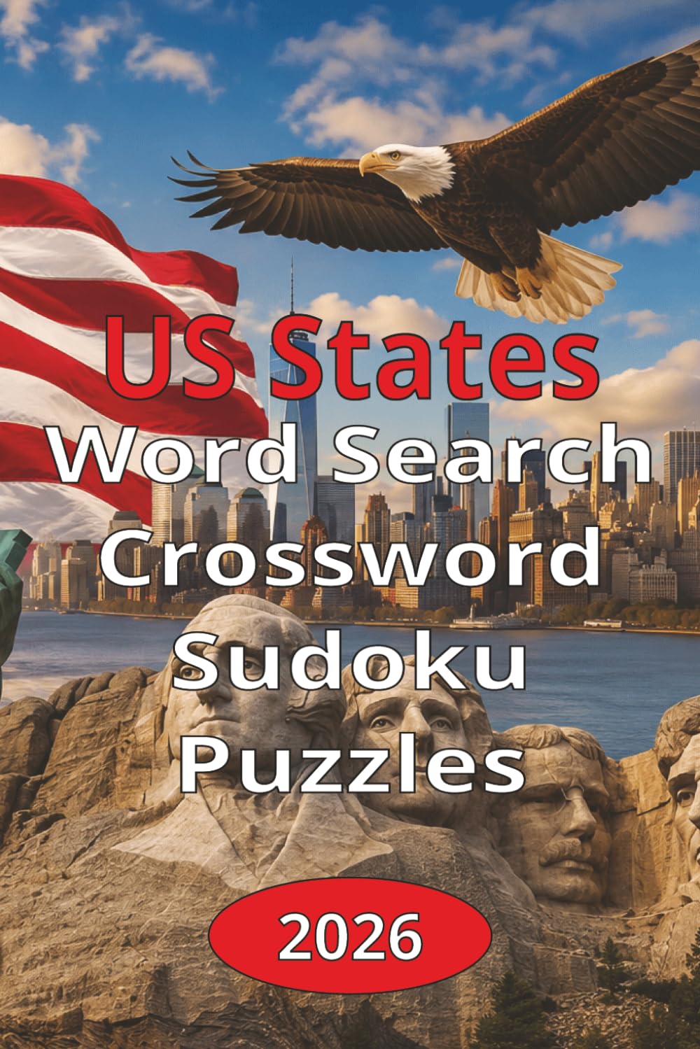 US States: Word Search, Crossword & Sudoku Puzzles