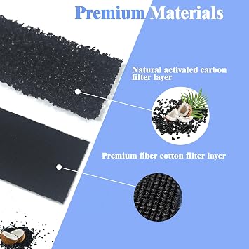 NEWKE 6 Pack Carbon Filter Refill for PK-2 Produce Keeper Plus, Odor Eliminator Compatible with FRIGIDAIRE Gallery Models GRMG2272BF, GRMC2273BD, GRMC2273BF