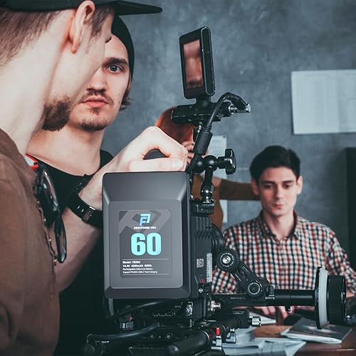 Miniatura 6 de FirstPower Batería de montaje en V/V-Lock, 60 Wh(4200 mAh, 14.4 V), soporte de batería de montaje en V PD 45 W, cargador rápido USB-C, con D-TAP,